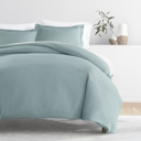 King Ocean Duvet Cover Set Super Soft Microfiber Bedding in Solid Colors