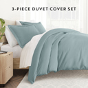 King Ocean Duvet Cover Set Super Soft Microfiber Bedding in Solid Colors