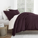 King Purple Duvet Cover Set Super Soft Microfiber Bedding in Solid Colors