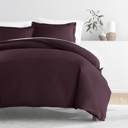 King Purple Duvet Cover Set Super Soft Microfiber Bedding in Solid Colors