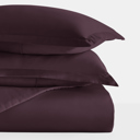 King Purple Duvet Cover Set Super Soft Microfiber Bedding in Solid Colors