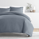 King Stone Duvet Cover Set Super Soft Microfiber Bedding in Solid Colors