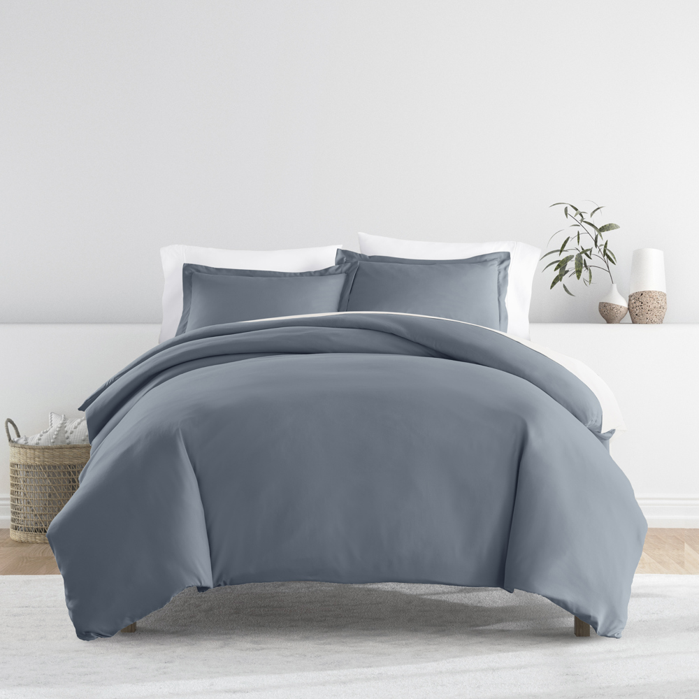 Duvet Cover Set Super Soft Microfiber Bedding in Solid Colors