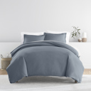 King Stone Duvet Cover Set Super Soft Microfiber Bedding in Solid Colors