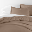 King Taupe Duvet Cover Set Super Soft Microfiber Bedding in Solid Colors