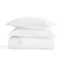 King White Duvet Cover Set Super Soft Microfiber Bedding in Solid Colors