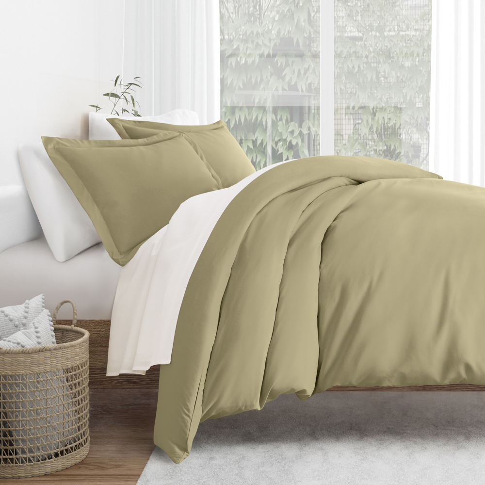 Duvet Cover Set Super Soft Microfiber Bedding in Solid Colors