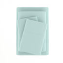 California King Chevron Aqua Embossed Microfiber Sheet Set - Chevron Pattern