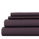 California King Chevron Purple Embossed Microfiber Sheet Set - Chevron Pattern