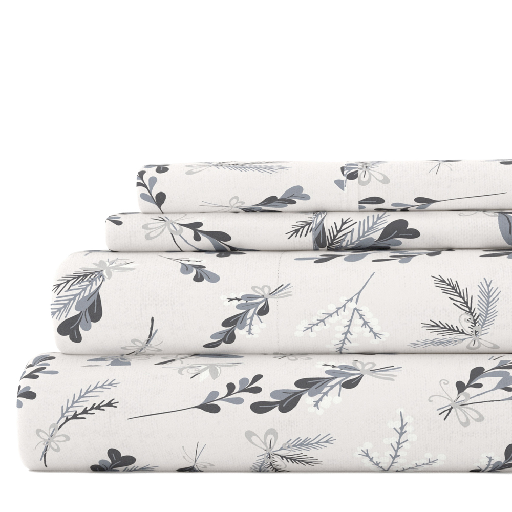 100% Cotton Flannel Sheet Set in Timeless Patterns