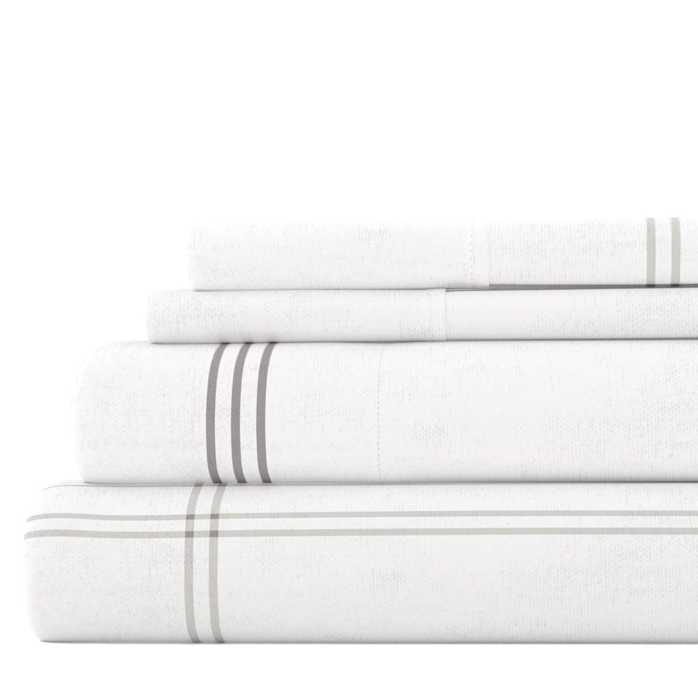 100% Cotton Flannel Sheet Set in Timeless Patterns