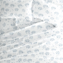 California King Flower Bunch Light Blue 100% Cotton Flannel Sheet Set in Timeless Patterns