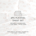 King Flower Bunch Pink 100% Cotton Flannel Sheet Set in Timeless Patterns