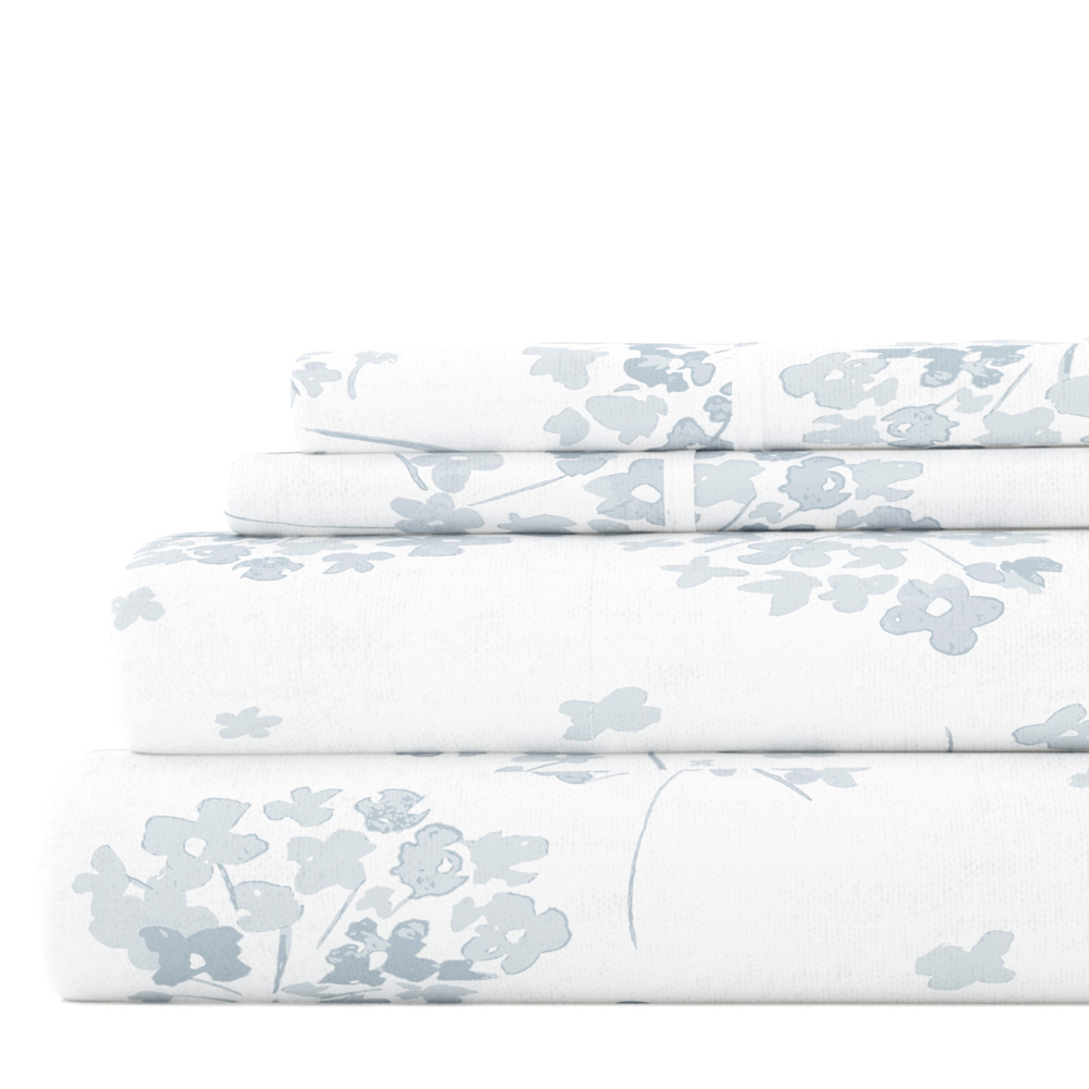 100% Cotton Flannel Sheet Set in Timeless Patterns