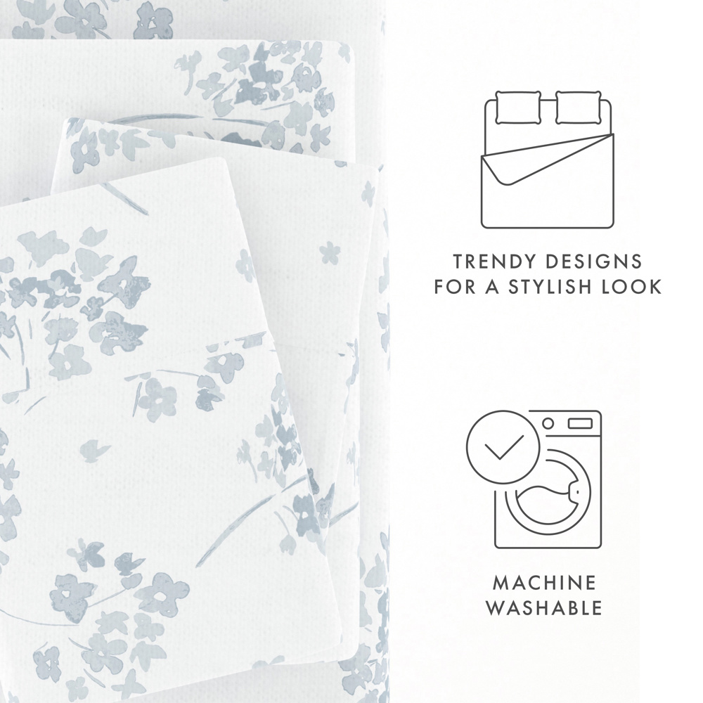 100% Cotton Flannel Sheet Set in Timeless Patterns