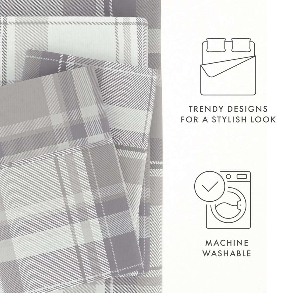 100% Cotton Flannel Sheet Set in Timeless Patterns