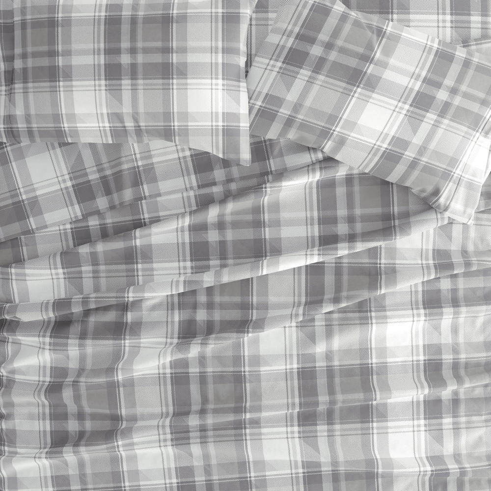 100% Cotton Flannel Sheet Set in Timeless Patterns