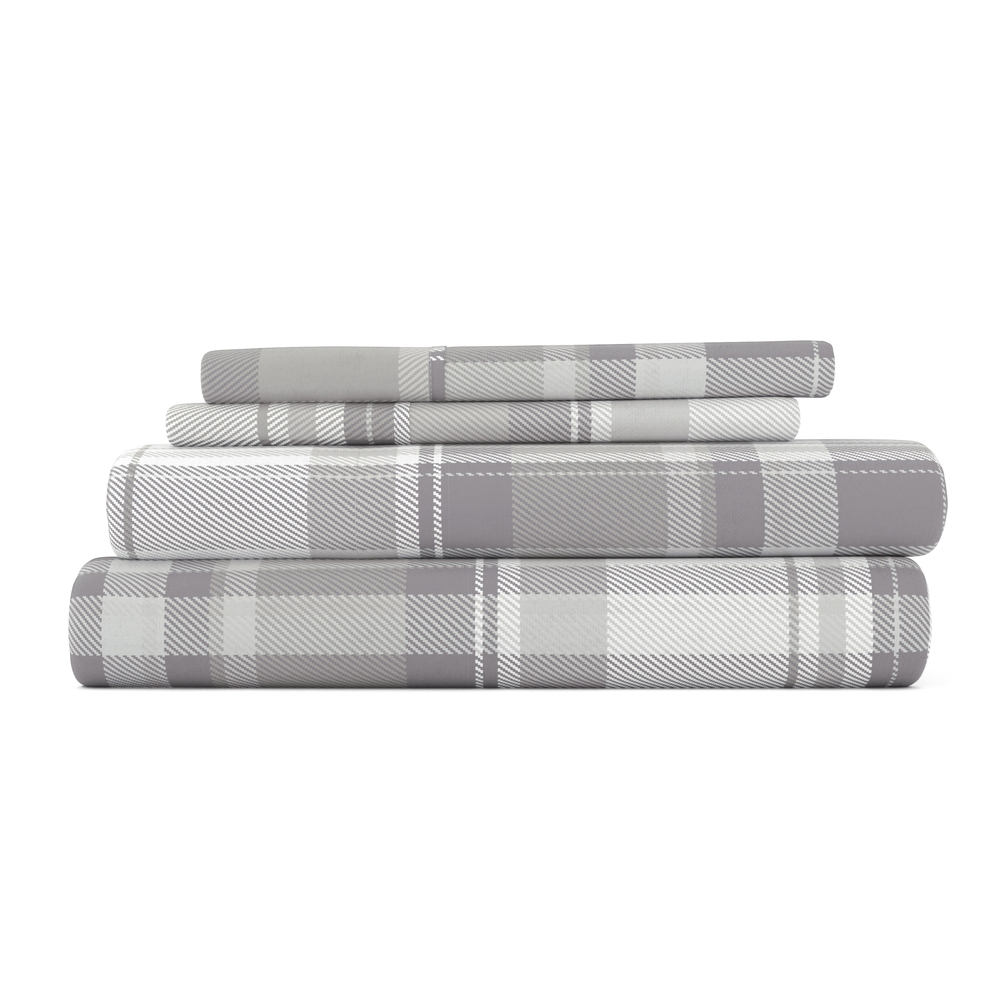 100% Cotton Flannel Sheet Set in Timeless Patterns