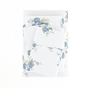 California King Rose Bunch Light Blue 100% Cotton Flannel Sheet Set in Timeless Patterns