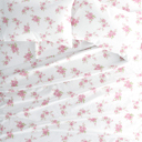 California King Rose Bunch Pink 100% Cotton Flannel Sheet Set in Timeless Patterns