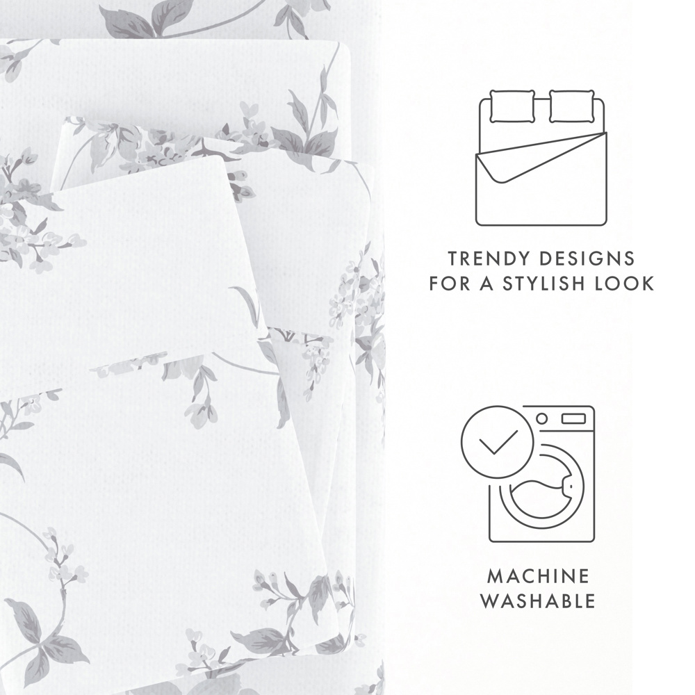 100% Cotton Flannel Sheet Set in Timeless Patterns