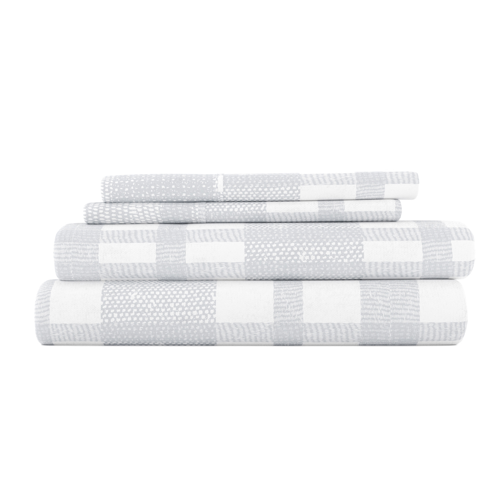 100% Cotton Flannel Sheet Set in Timeless Patterns