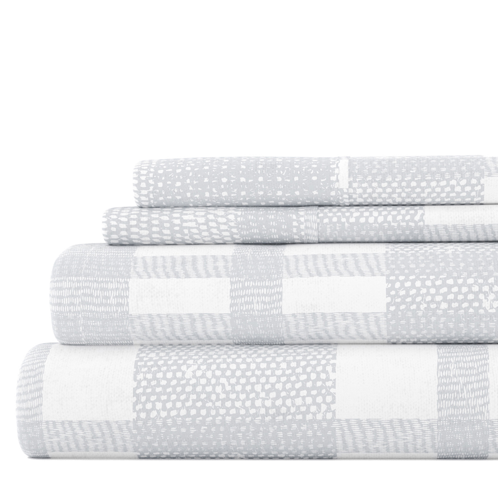 100% Cotton Flannel Sheet Set in Timeless Patterns