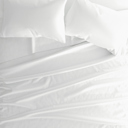 California King White 100% Cotton Flannel Sheet Set in Solid Colors