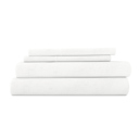 California King White 100% Cotton Flannel Sheet Set in Solid Colors