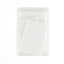 California King White 100% Cotton Flannel Sheet Set in Solid Colors