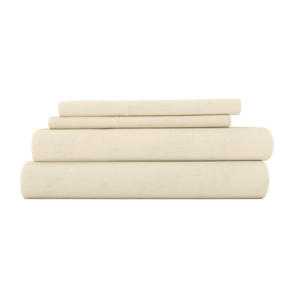 100% Cotton Flannel Sheet Set in Solid Colors