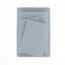 King Light Navy 100% Cotton Flannel Sheet Set in Solid Colors