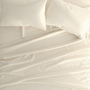 Twin Ivory 100% Cotton Flannel Sheet Set in Solid Colors