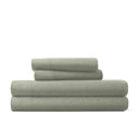 Full/Double Sage Jersey Knit Sheets - 100% Cotton - Ultra Soft - 4 Piece Sheet Set - Four Way Stretch