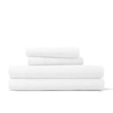 Full/Double White Jersey Knit Sheets - 100% Cotton - Ultra Soft - 4 Piece Sheet Set - Four Way Stretch