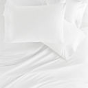 Full/Double White Jersey Knit Sheets - 100% Cotton - Ultra Soft - 4 Piece Sheet Set - Four Way Stretch