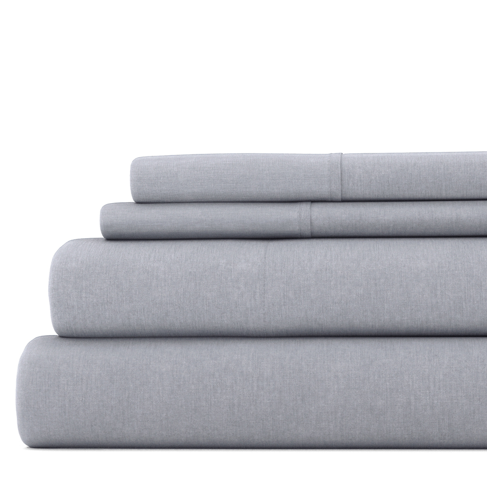 Linen Bamboo-Blend Breathable Luxury Bed Sheet Set