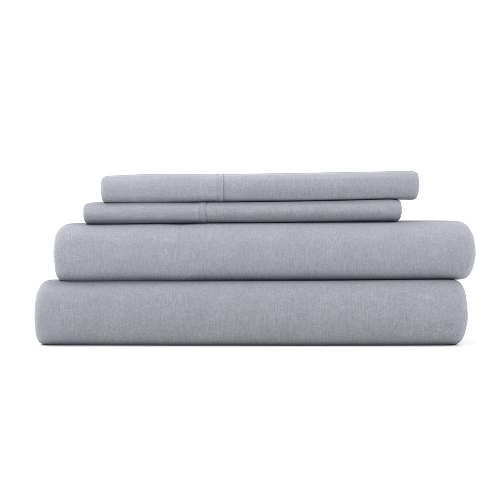 Linen Bamboo-Blend Breathable Luxury Bed Sheet Set