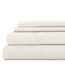 California King Natural Linen Bamboo-Blend Breathable Luxury Bed Sheet Set