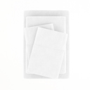 California King White Linen Bamboo-Blend Breathable Luxury Bed Sheet Set