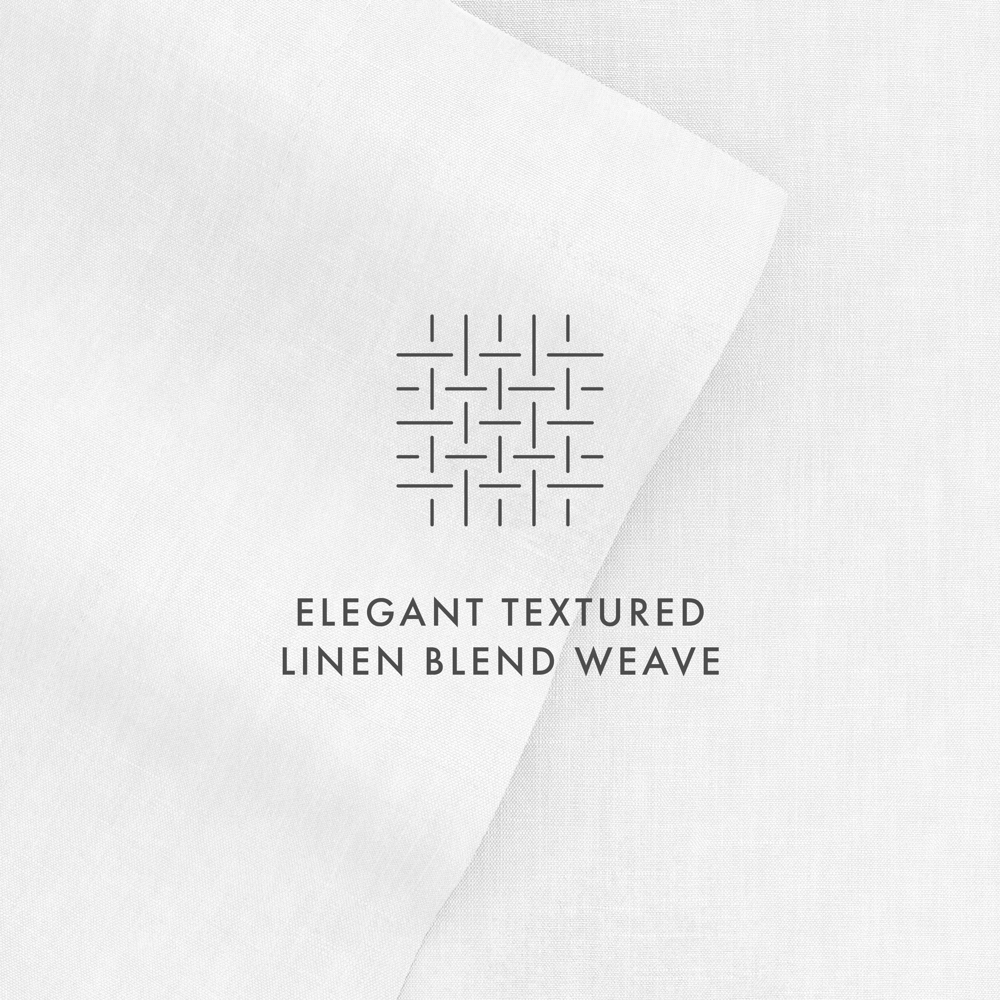 Linen Bamboo-Blend Breathable Luxury Bed Sheet Set