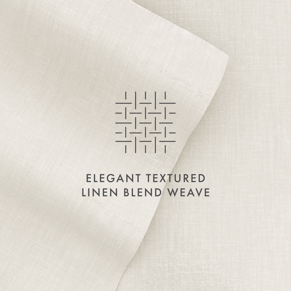 Linen Bamboo-Blend Breathable Luxury Bed Sheet Set