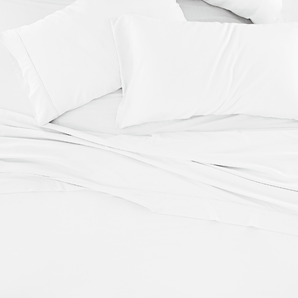 Linen Bamboo-Blend Breathable Luxury Bed Sheet Set