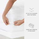 California King Fitted Mattress Protector with Comfortable Padding