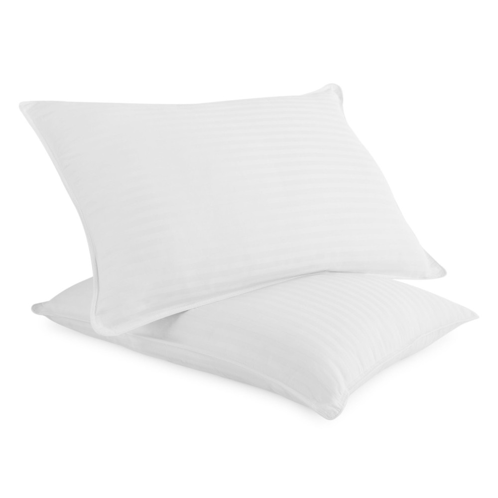 Down-Alternative Plush 2-Pack Bed Pillows with Cooling Gel-Infused Fibers