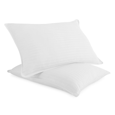 Down-Alternative Plush 2-Pack Bed Pillows with Cooling Gel-Infused Fibers