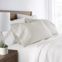 King Ivory 2-Pack Cotton Pillowcases 300 Thread Count in Essential Colors