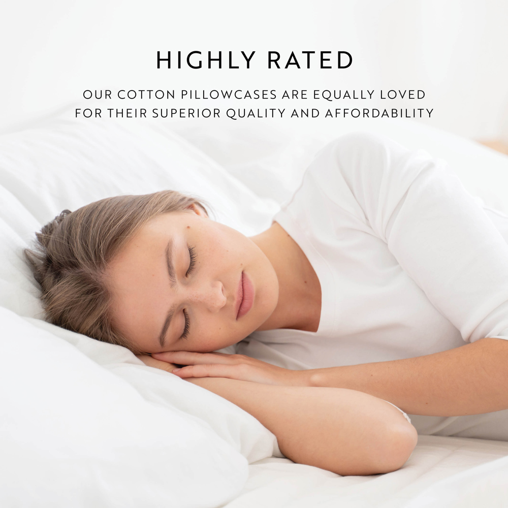 2-Pack Cotton Pillowcases 300 Thread Count in Essential Colors