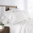 King White 2-Pack Cotton Pillowcases 300 Thread Count in Essential Colors