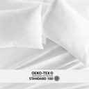 King White 2-Pack Cotton Pillowcases 300 Thread Count in Essential Colors